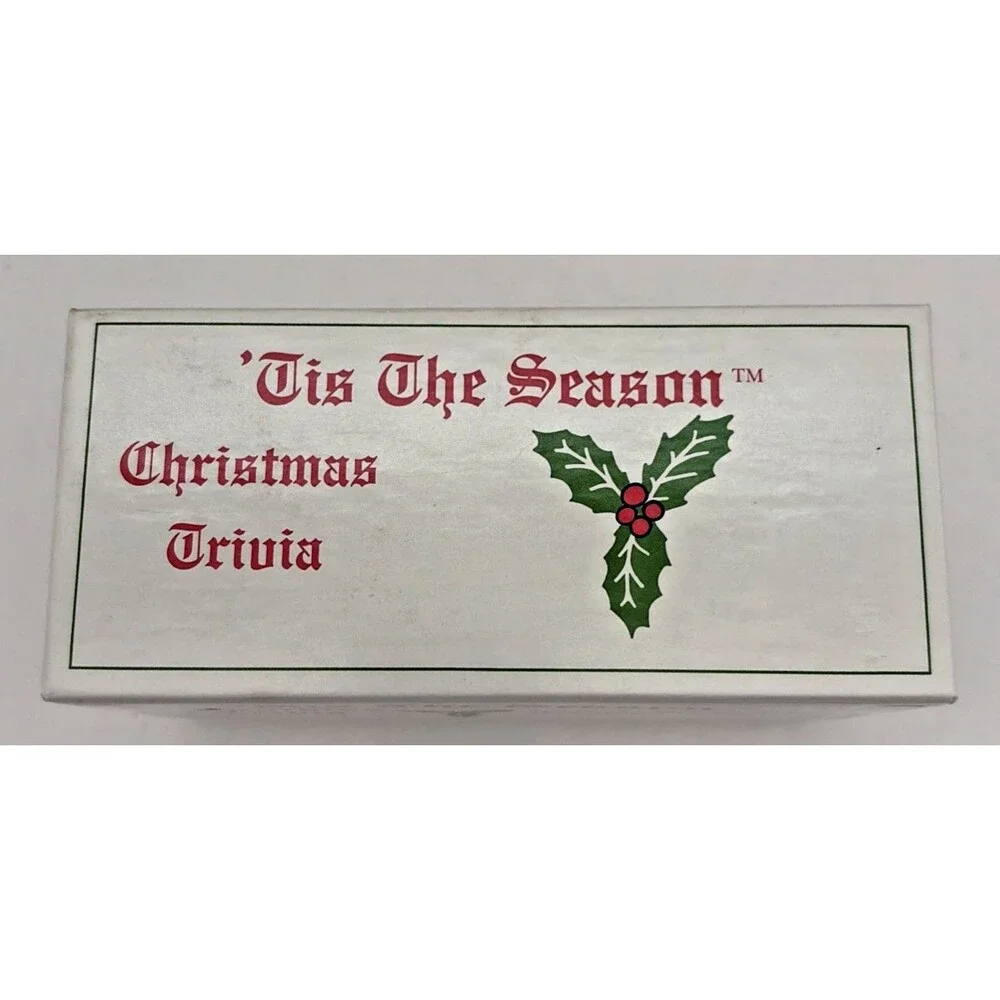 Vintage 'Tis the Season Christmas Trivia Card Game Family Holiday Party 1996